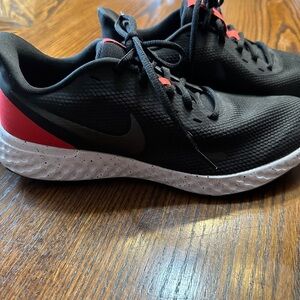 Nike Black and Red Sneakers